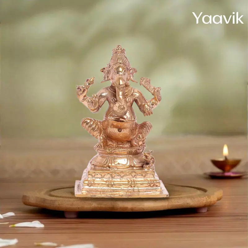 Lord Ganesha – Auspicious Sacred Presence | Panchaloha | 3”