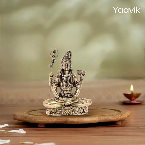 Lord Shiva – Meditative Stillness | Fine Brass | 3”
