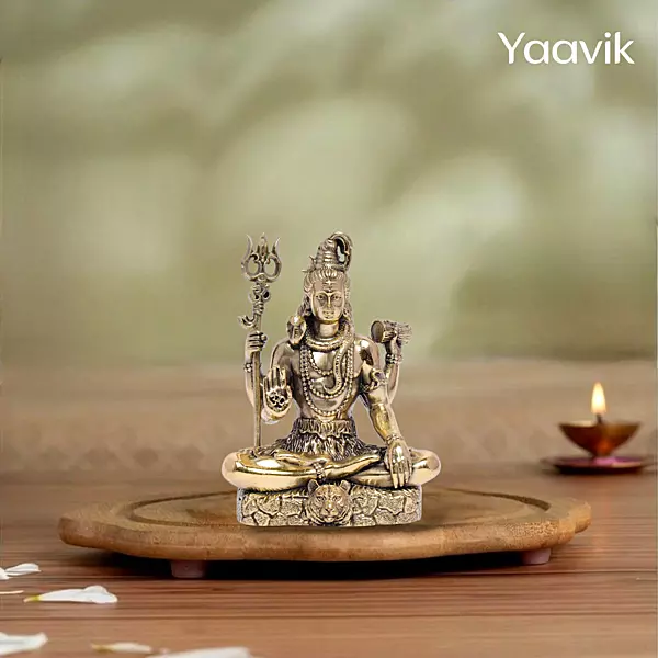 Lord Shiva – Meditative Stillness | Fine Brass | 5”