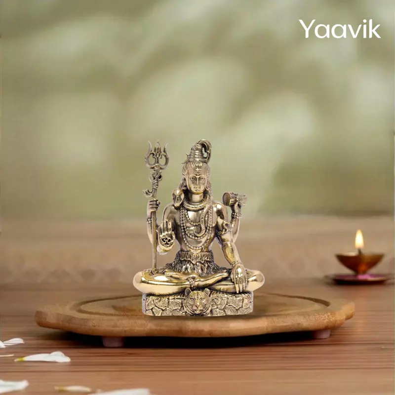 Lord Shiva – Meditative Stillness | Fine Brass | 5”