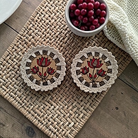 Madhubani Coaster Lotus