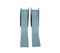 Polka Dot Ribbon - Powder Blue with White
