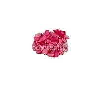 Flowers with Organza Layer on stick - Fuchsia Pink