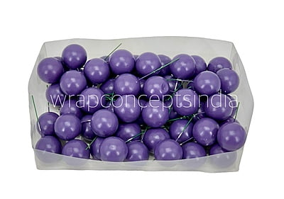 Purple Faux Balls - 30 MM