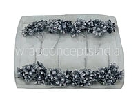 Glitter Flower -Silver