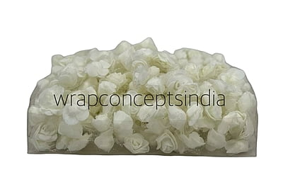 Small Foam Roses with Net - Multicolour