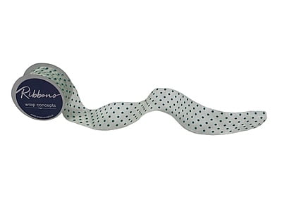 Organza Polka Ribbon - 4 cms