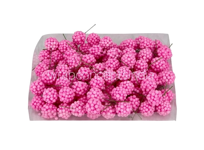 Glitter Balls on Stick - Pink