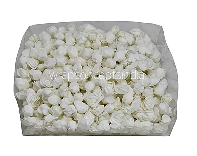 Small Foam Rose -White