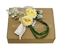 Twin Lemon/Peach Roses Ready Bunch