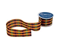 Plaid Green with Red, Blue & Gold