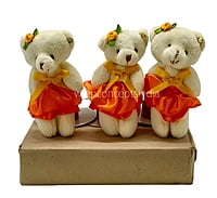 Teddy With Orange Dress & Bow