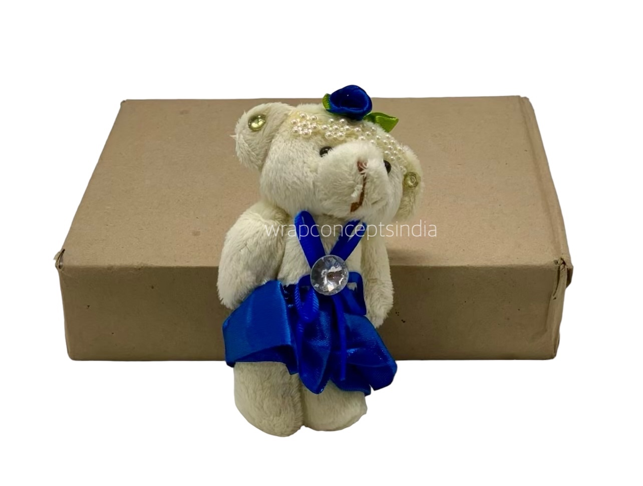 Teddy With Orange Dress & Bow