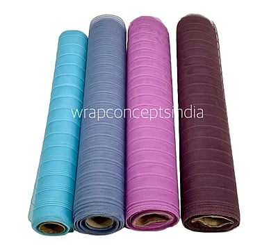 Net Roll Self Stripes - Blue