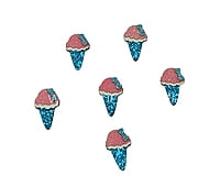 Ice Cream Cone Accessories - Gold