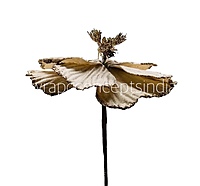 Big Flower with Glitter Centre & Edges-Deep Blue