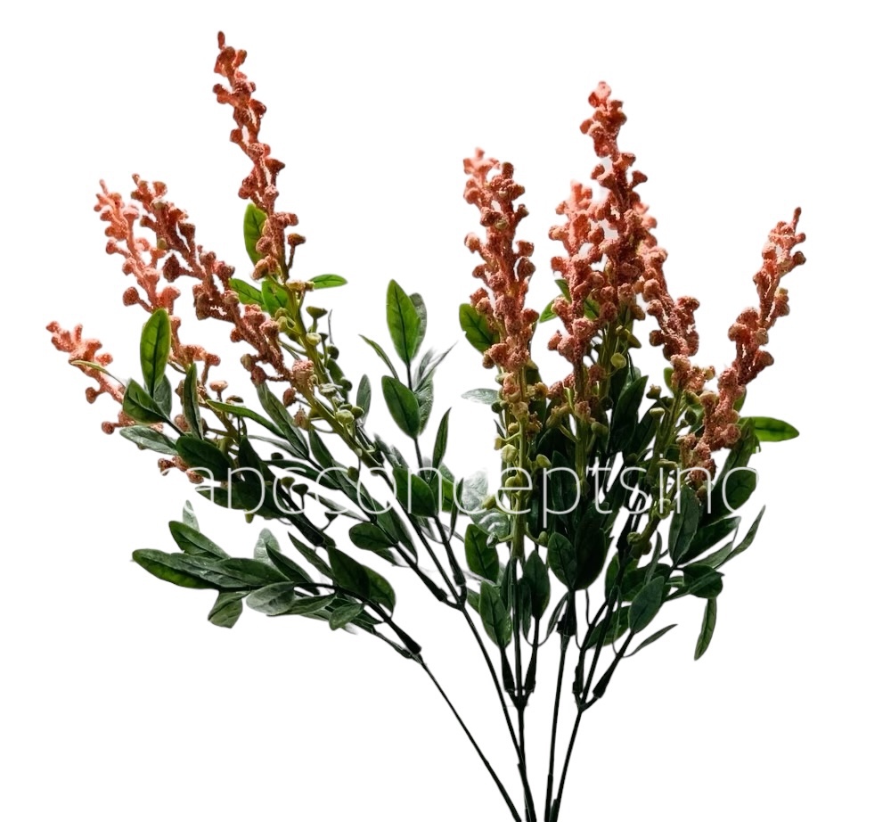 Leaves Bunch with Frosted Fern