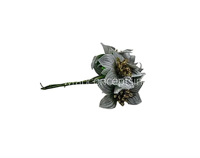 Grey Flowers with Glitter Pollen