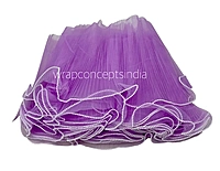 Organza Frill Lace with Pearl Edges-Baby Pink-20 Meters-27 cms