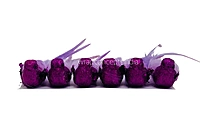 Glittery Birds with Feather Tails (Multicolour)-White