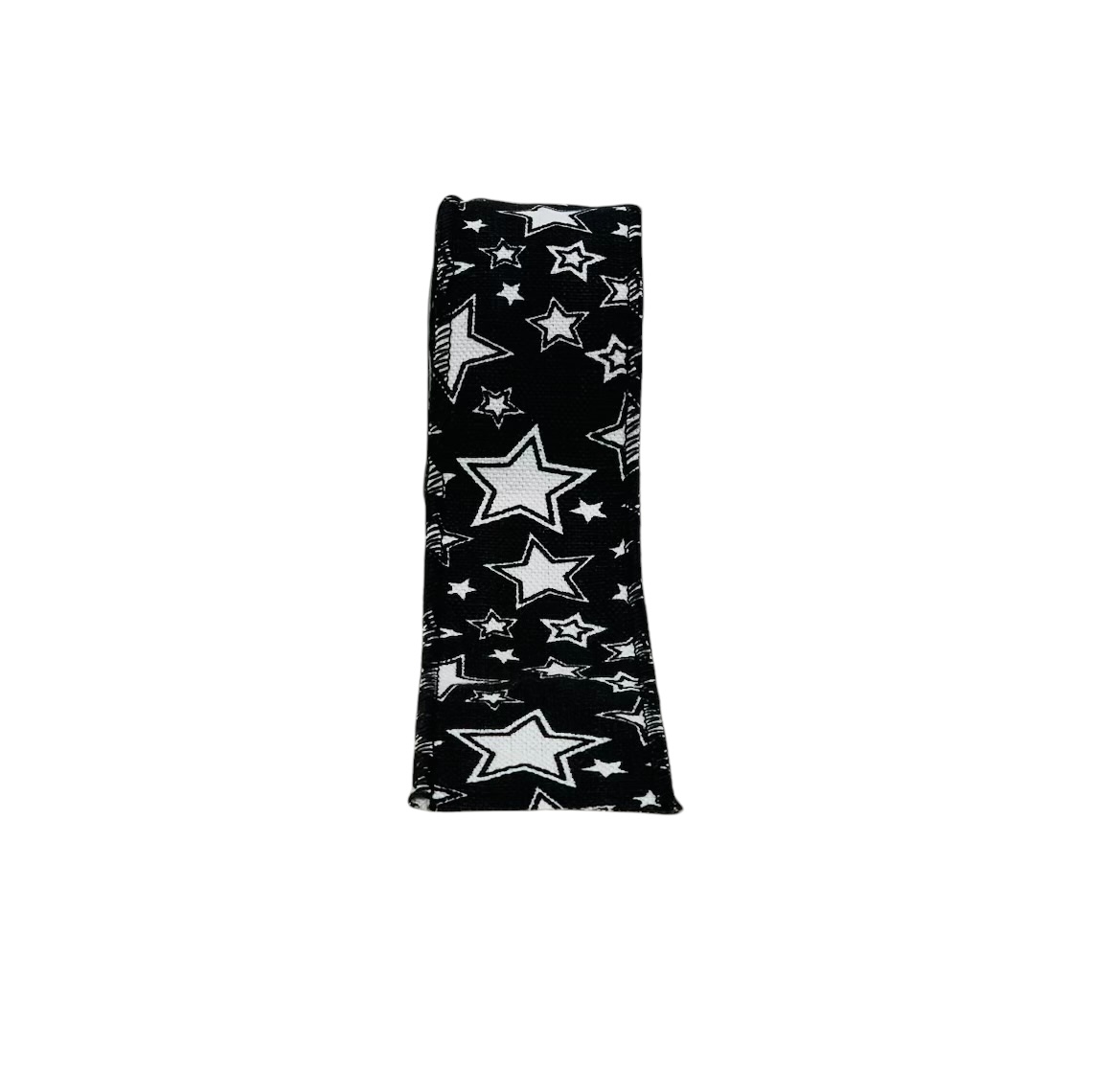 Black Star Burlap Ribbon