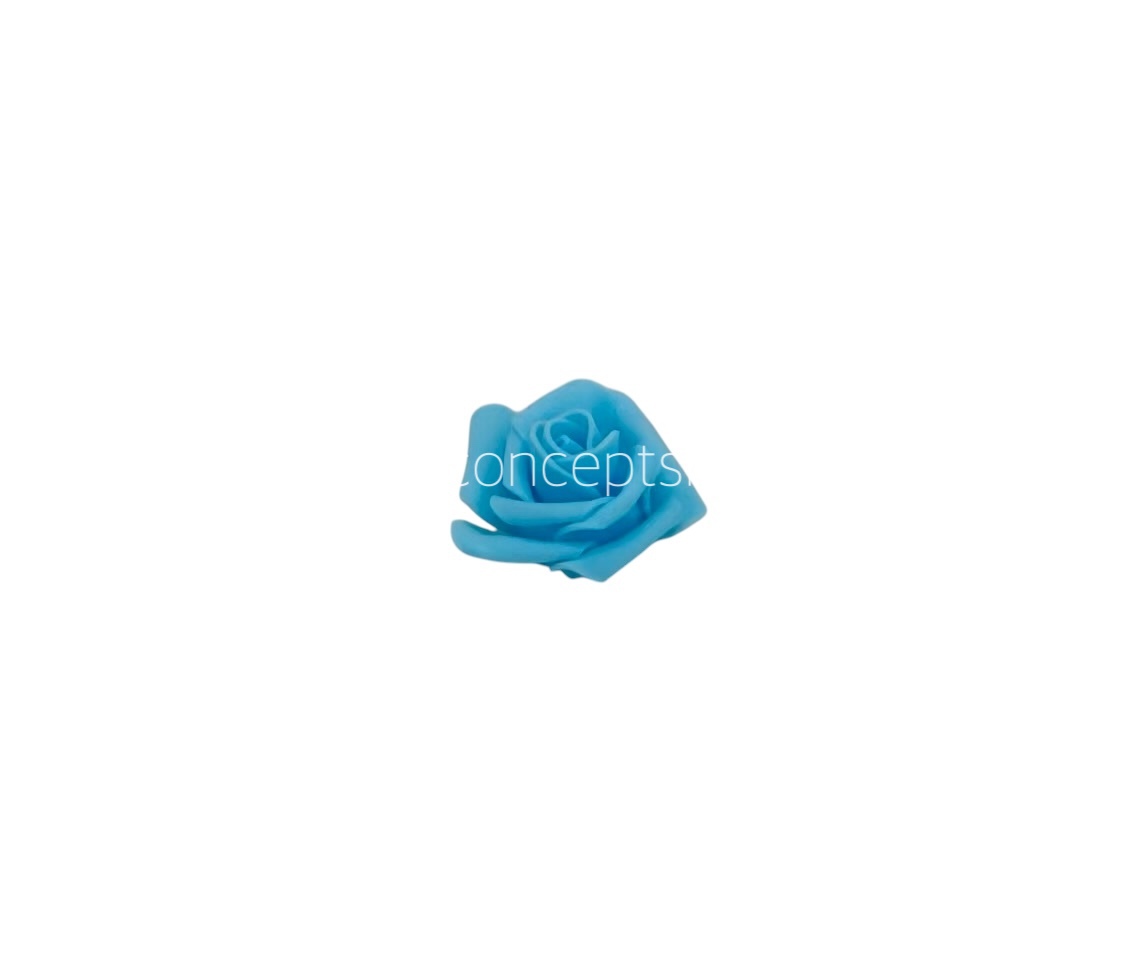Sky Blue Medium Foam Rose