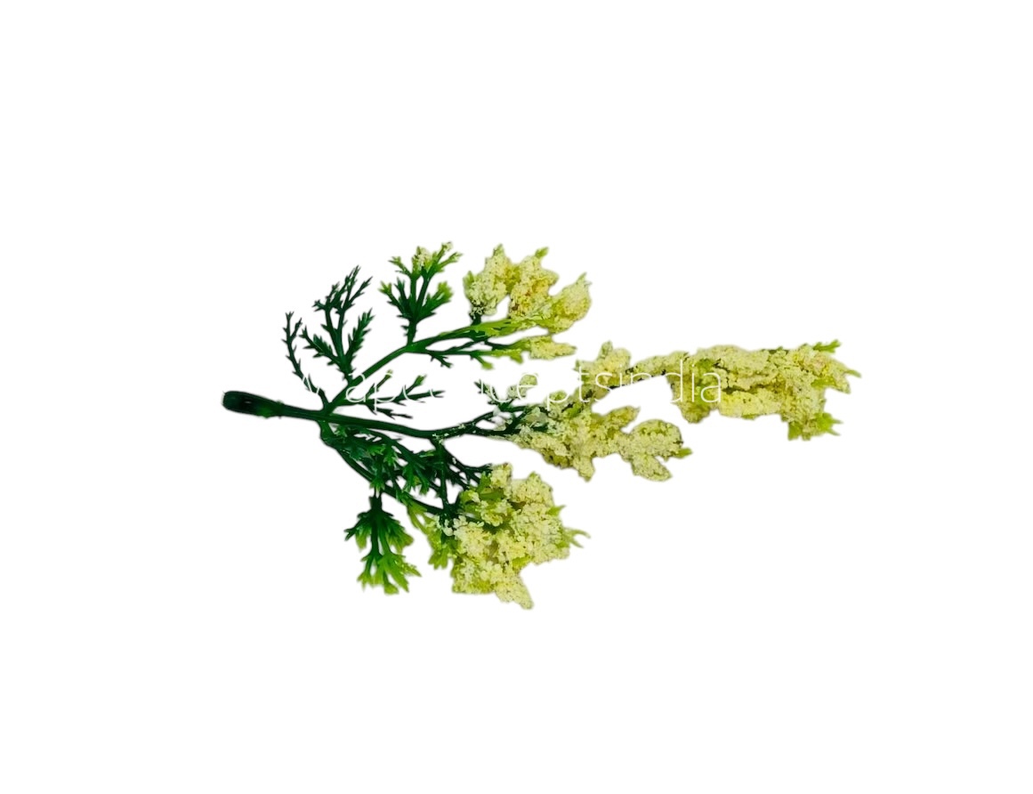 Green Fern Leaves with Lilac Edges Green Fern Leaves with Lilac Edges