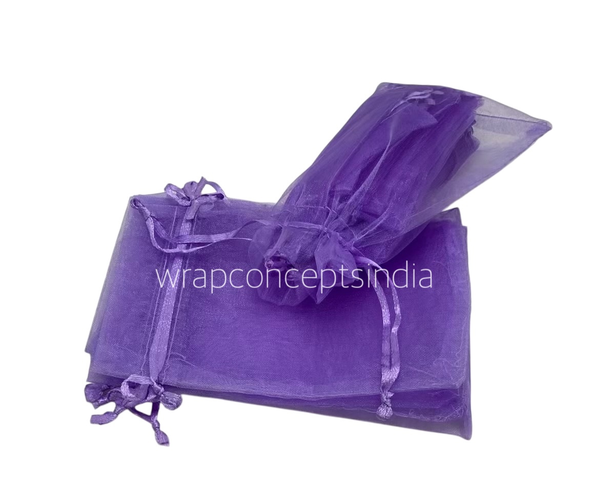 Sheer Pouch Bags - 10x14 cms