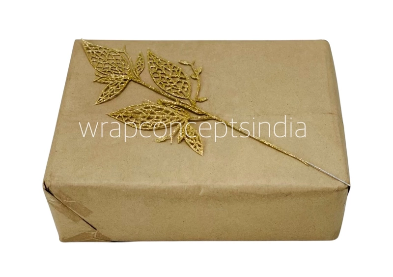 Gold Glitter Fern on Stick