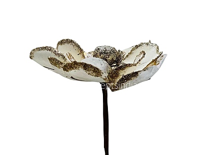 Metallic Texture & Velvet Flower