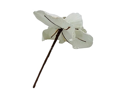 Velvet Flower With Frosted Edges & Center Velvet Flower With Frosted Edges & Center