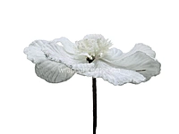 Velvet Flower With Frosted Edges & Center