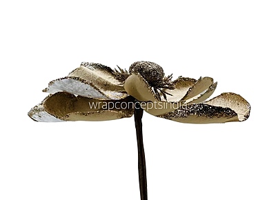 Metallic Texture & Velvet Flower