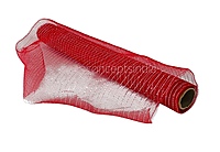 Net with Thin Silver Stripes - Red