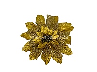 Flower with glittered pollen-Orange, Red & Gold