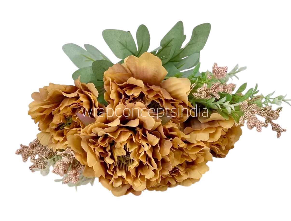 Tall Open Peony Bunch - Multicolour