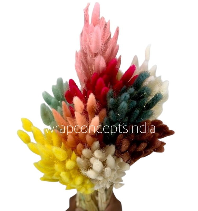 Preserved Bunny Tails-Teal