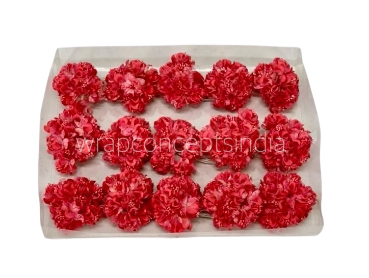 Coral Flowers with Glitter Pollen