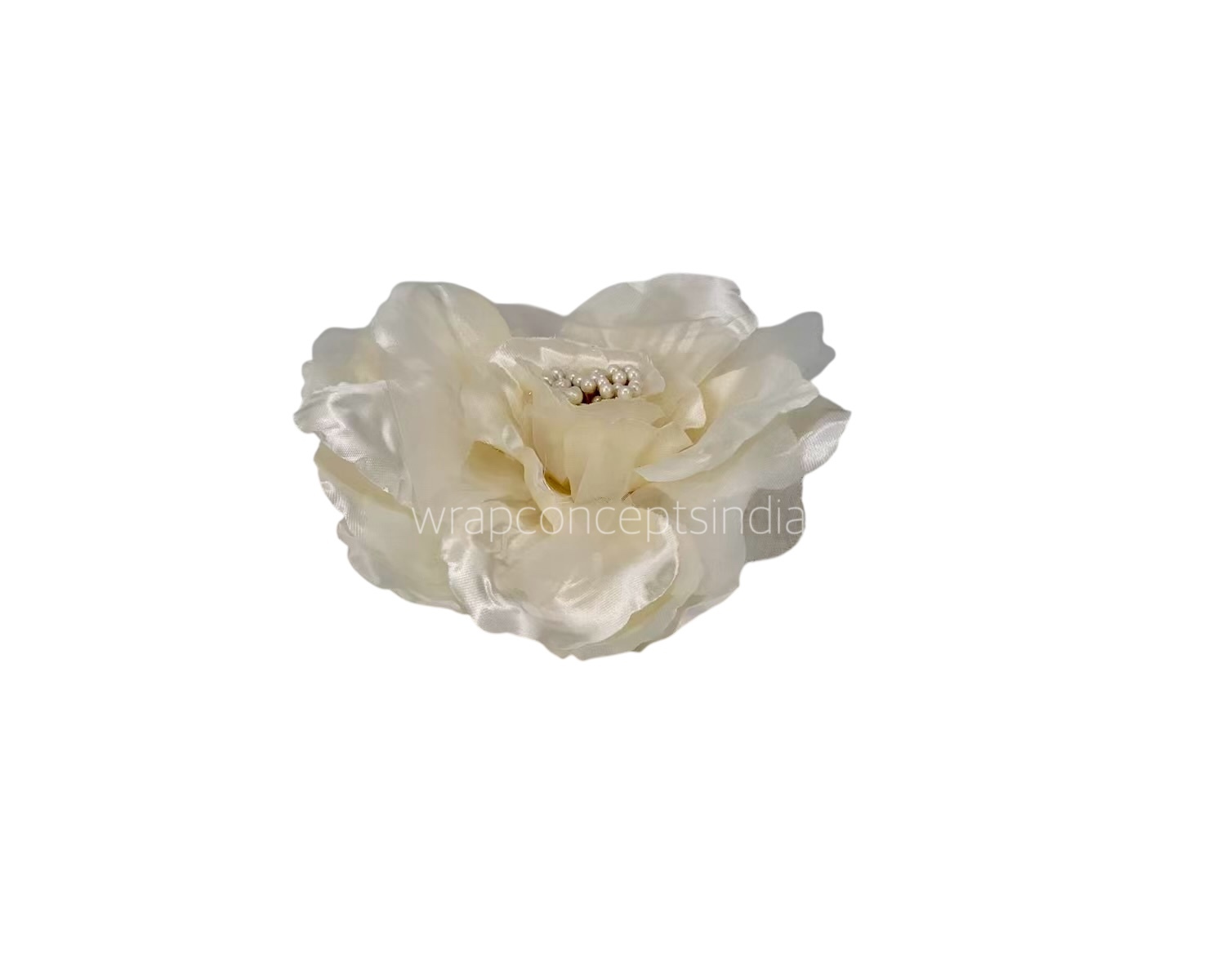 Cream Rose With Organza Petals