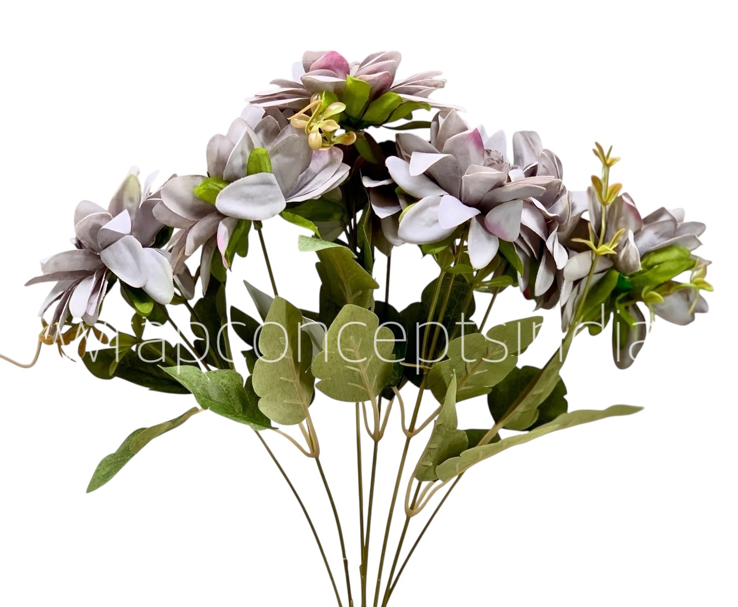 Dahlia Bunch with Leaves Dahlia Bunch with Leaves