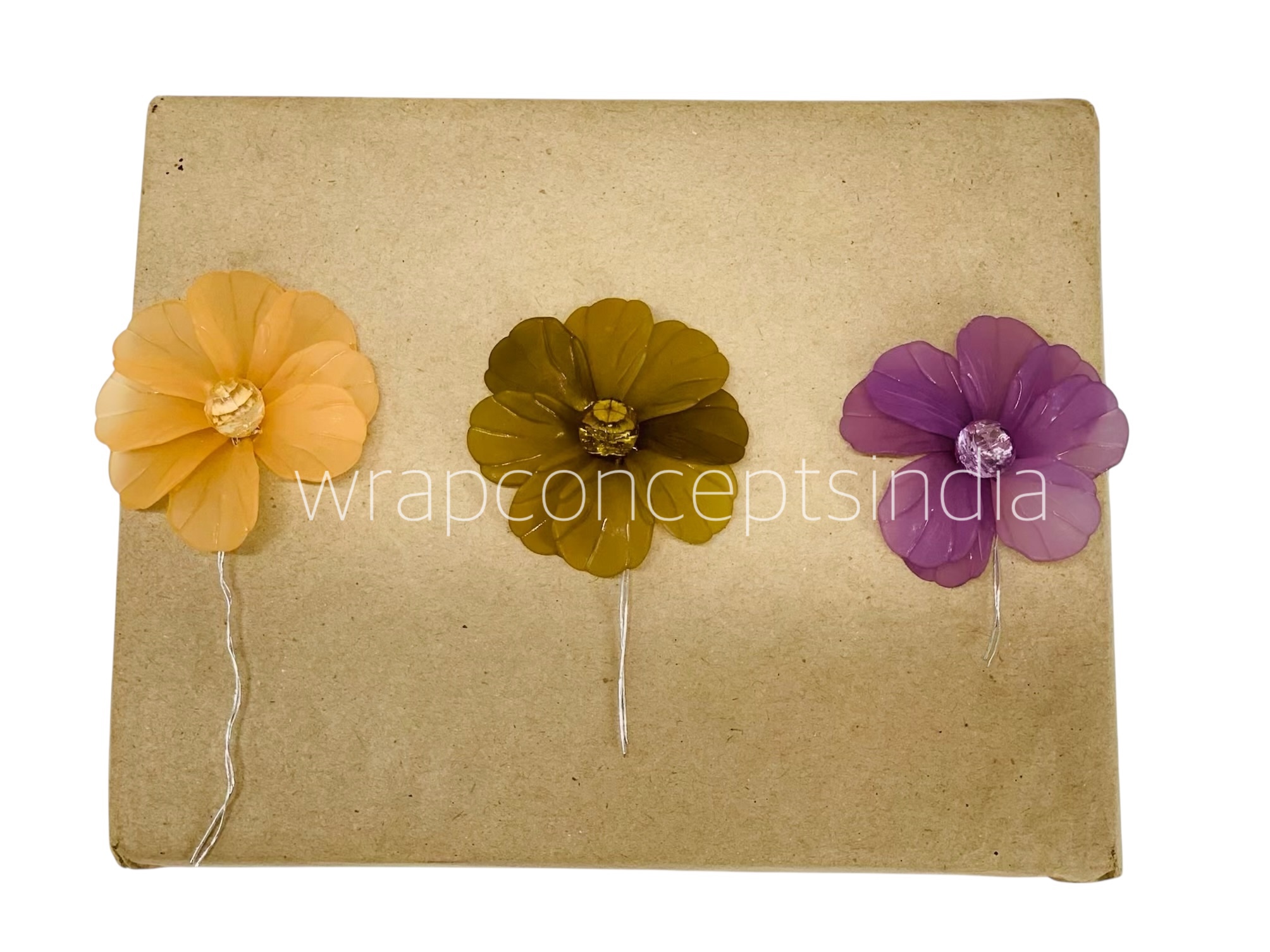 Acrylic Flowers with Stone