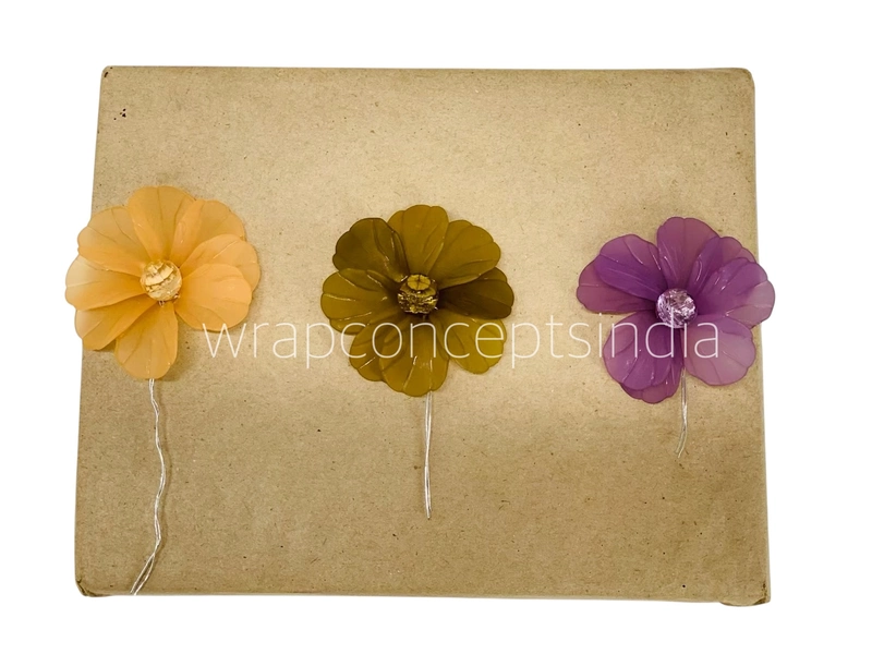 Acrylic Flowers with Stone