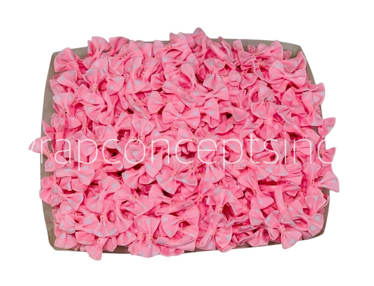 Baby Pink Polka Dot Bows