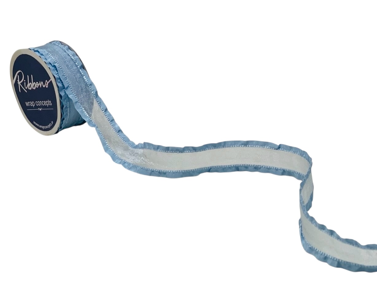 Sheer Ribbon With Frill Edges