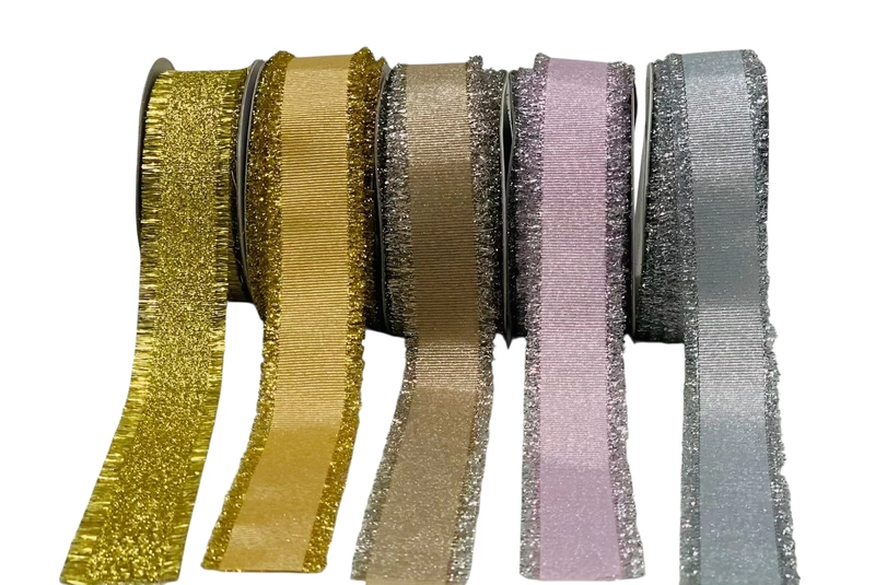 Grosgrain With Tinsel Edges