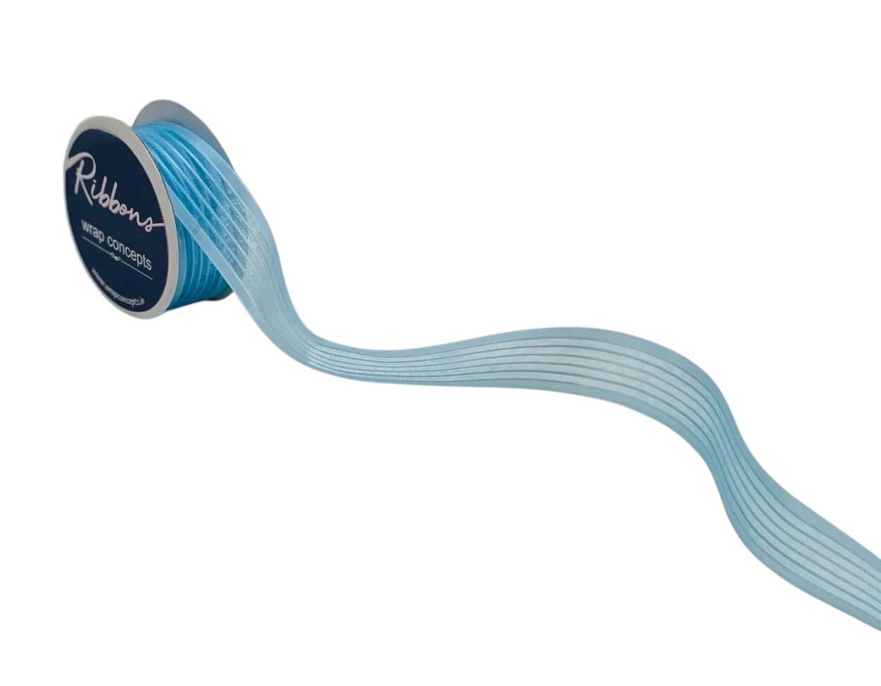 Sheer Stripes Ribbon Satin Edges