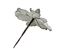 Medium Flower with Glitter Edges- Gold