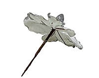 Medium Flower with Glitter Edges- Gold
