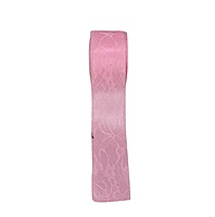 Net Lace Ribbon - Sky/Red