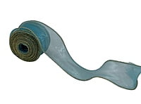 Sheer Ribbon with Gold Wired Edges